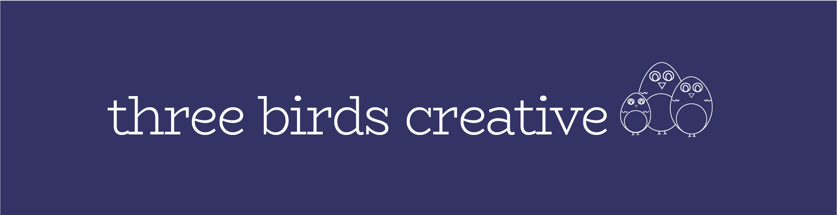 three birds creative logo